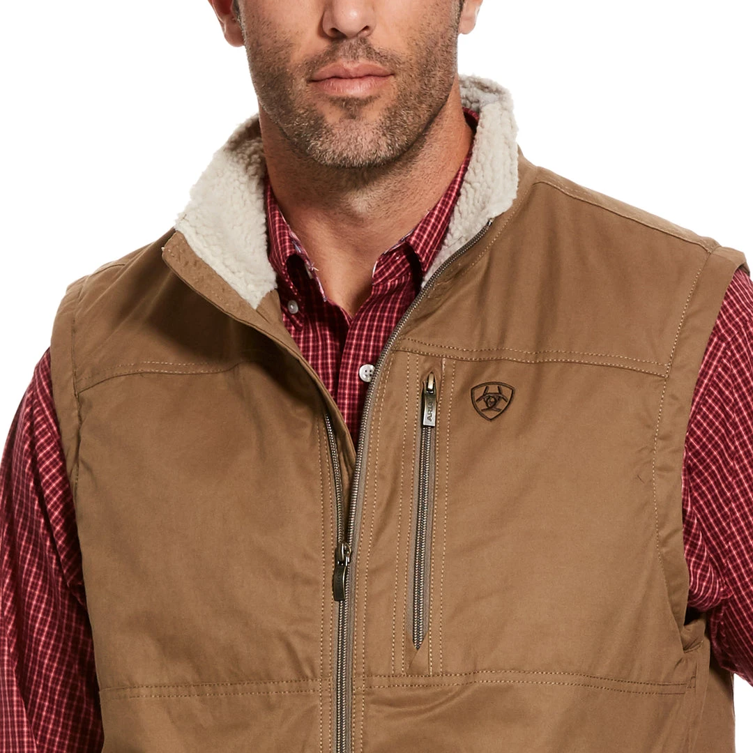 Brand new 🛒 Ariat Men's Grizzly Canvas Vest 😀 4 Ariat Men's Grizzly Canvas Vest