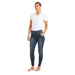 Ariat Women's Halo Denim Knee Patch Breech Breeches
