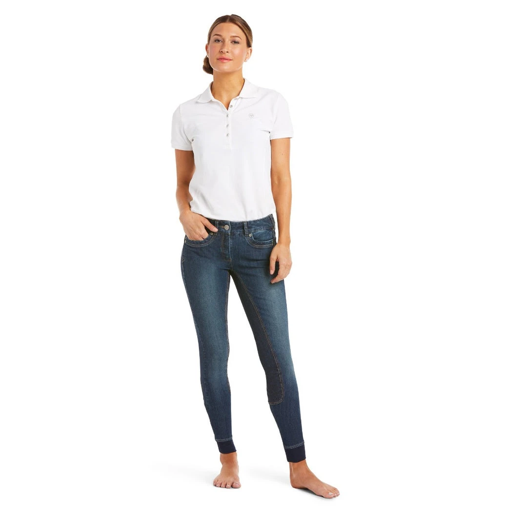 Best Sale 🥰 Ariat Women's Halo Denim Full Seat Breech 😉 5 Ariat Women's Halo Denim Full Seat Breech