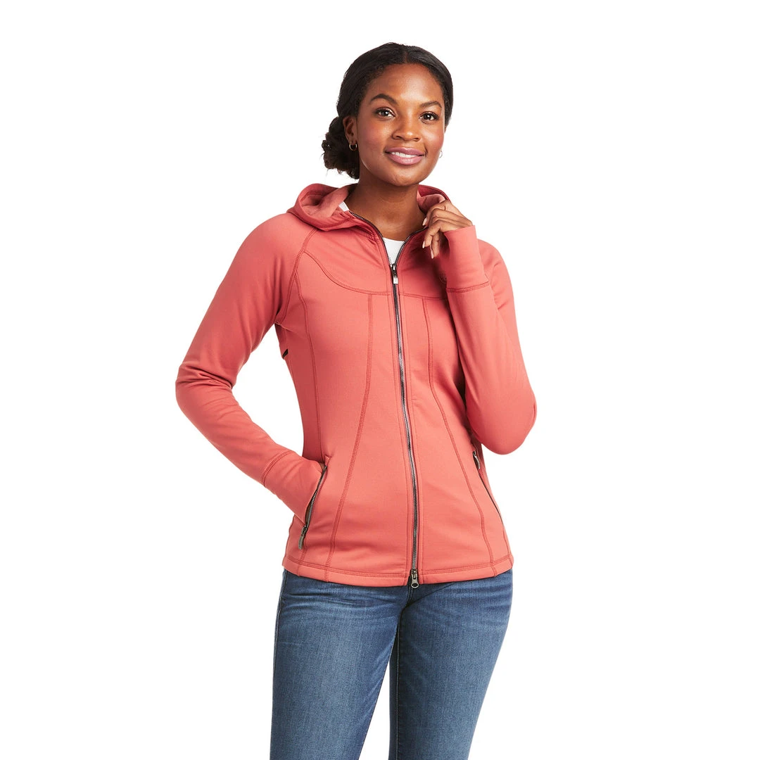 Hot Sale 😉 Ariat 🎁 Women's Attain Full Zip Hoodie-Sale ⌛ 3 Ariat Women's Attain Full Zip Hoodie-Sale