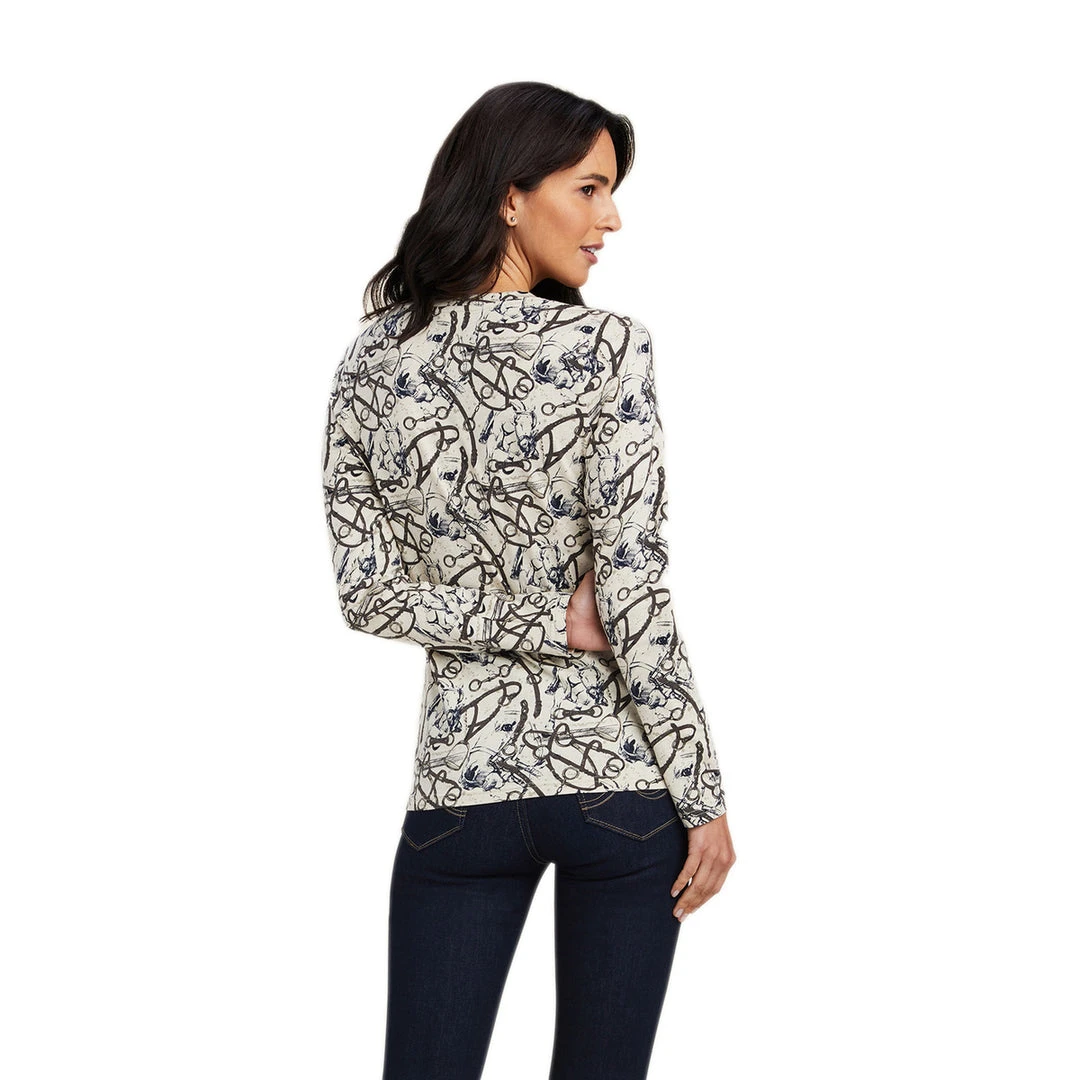 Flash Sale ❤️ Ariat Women's Melange Print Long Sleeve Shirt 🧨 7 Ariat Women's Melange Print Long Sleeve Shirt