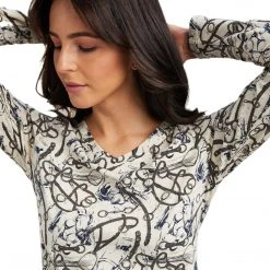 Flash Sale ❤️ Ariat Women's Melange Print Long Sleeve Shirt 🧨 13 Ariat Women's Melange Print Long Sleeve Shirt