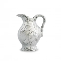 Equestrian Decor Arthur Court Equestrian Pitcher-Rope Style