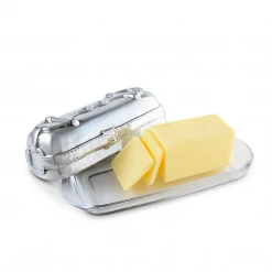 Equestrian Decor Arthur Court Equestrian Covered Butter Dish - Snaffle Bit