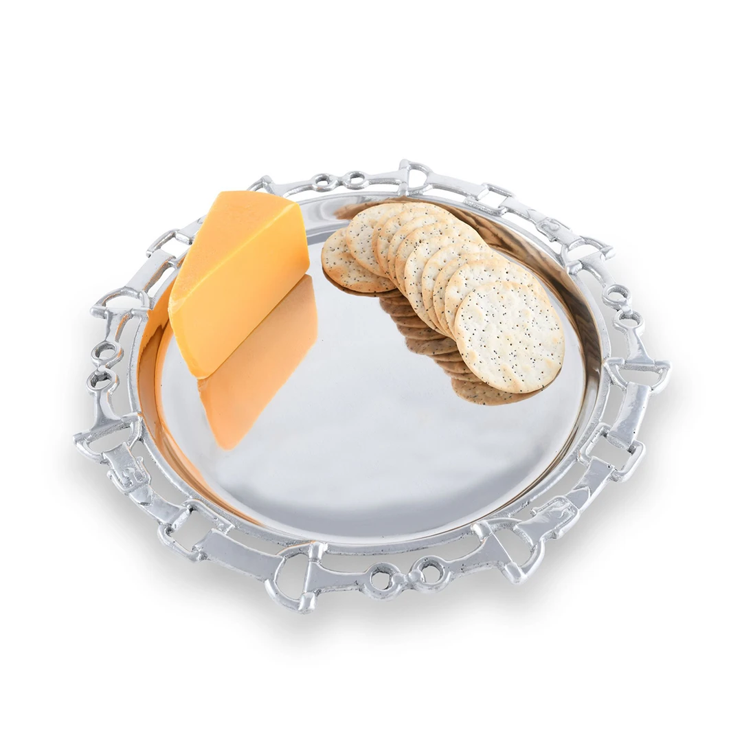 Flash Sale ⭐ Equestrian Decor Arthur Court Equestrian Tray - Round 12" ⌛ 4 Equestrian Decor Arthur Court Equestrian Tray - Round 12"