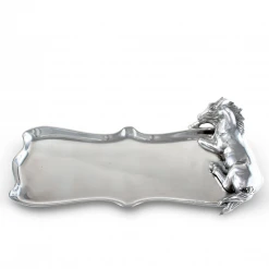 Arthur Court Equestrian Platter - Horse Figural Equestrian Decor