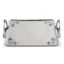 Equestrian Decor Arthur Court Equestrian Stirrup Tray - Large
