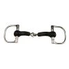 Weatherbeeta Horse Bits JP Korsteel Rubber Mouth Jointed Dee Ring Snaffle Bit