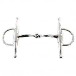 Weatherbeeta Korsteel Stainless Steel Slow Twist Full Cheek Eggbutt Snaffle Bit
