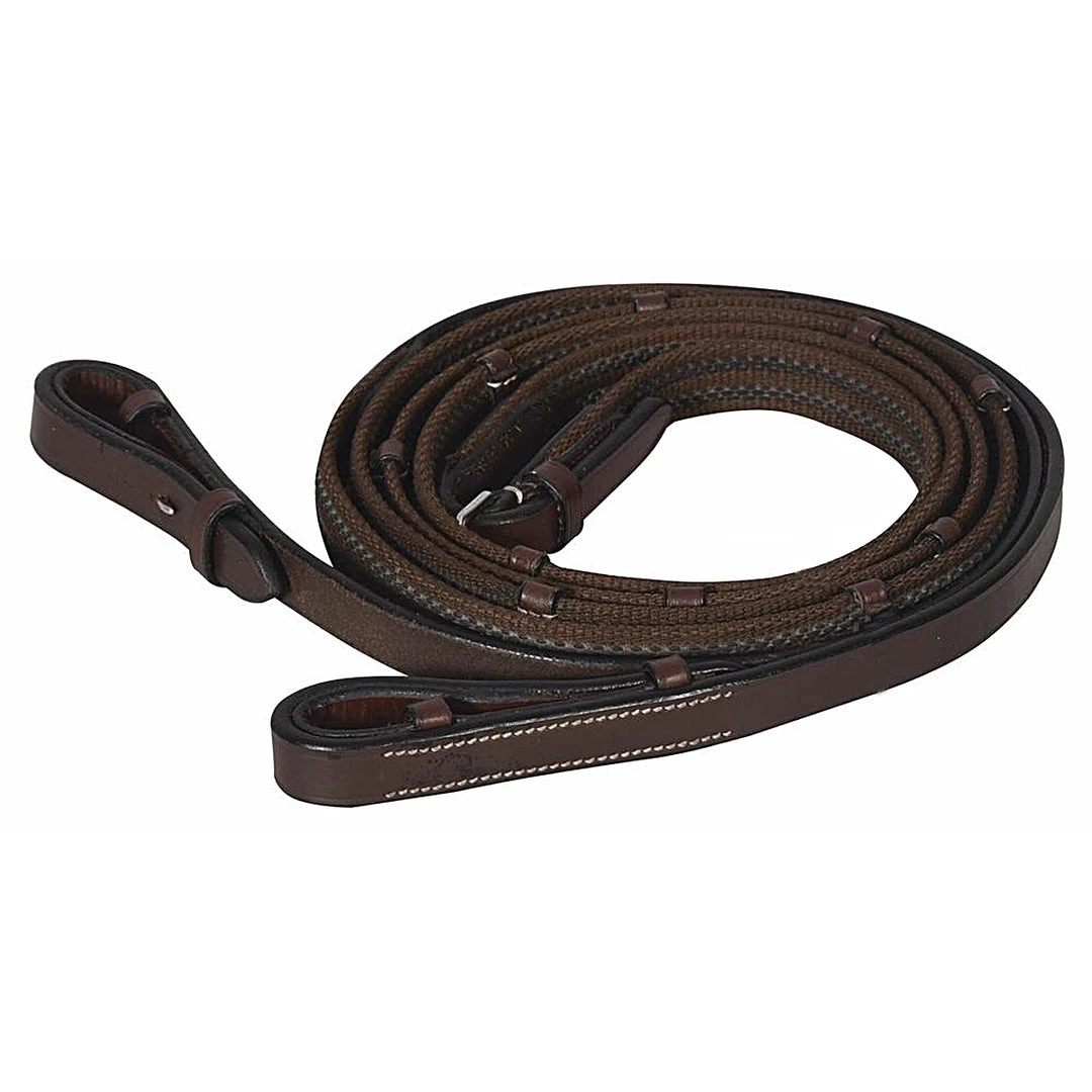 Cheapest 🛒 JPC Equestrian HDR Pro Rubber Lined Web Reins ✨ 4 JPC Equestrian HDR Pro Rubber Lined Web Reins