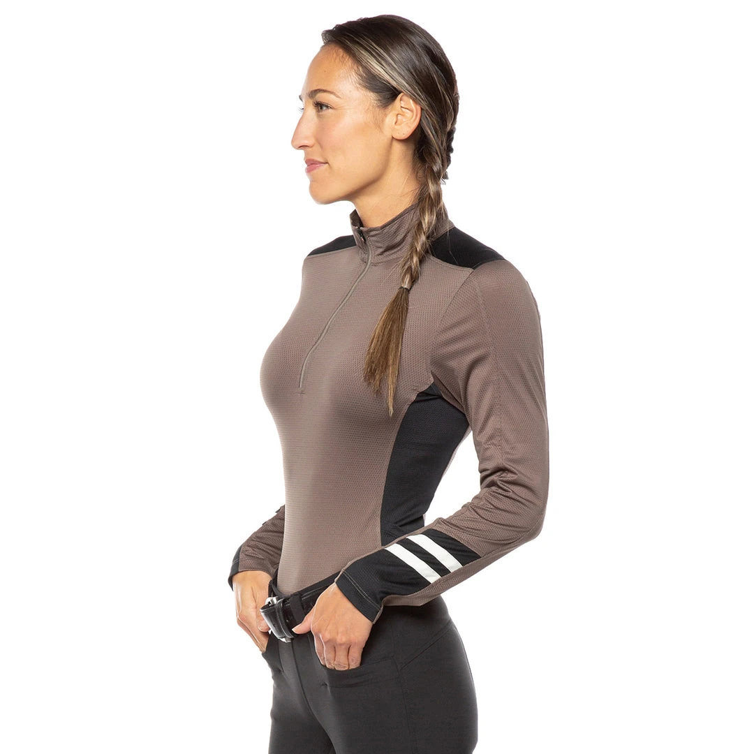 Hot Sale 🔥 Kerrits Women's Aire Ice Fil Long Sleeve Shirt - Solid Shirts & Tops 👏 6 Kerrits Women's Aire Ice Fil Long Sleeve Shirt - Solid Shirts & Tops