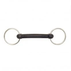 English Riding Supply Centaur Stainless Steel Rubber Dog Bone Loose Ring Bit Horse Bits