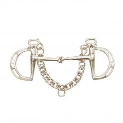 English Riding Supply Centaur Stainless Steel Jointed Uxeter Kimberwick Bit