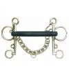 English Riding Supply Centaur Stainless Steel Soft Rubber Mullen Mouth Pelham Bit