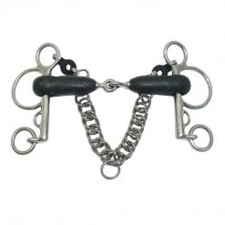 English Riding Supply Metalab Magic Rubber Jointed Pelham Bit