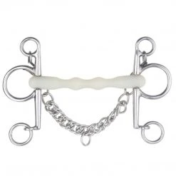 English Riding Supply Happy Mouth Thin Shaped Mullen Mouth Pelham Bit
