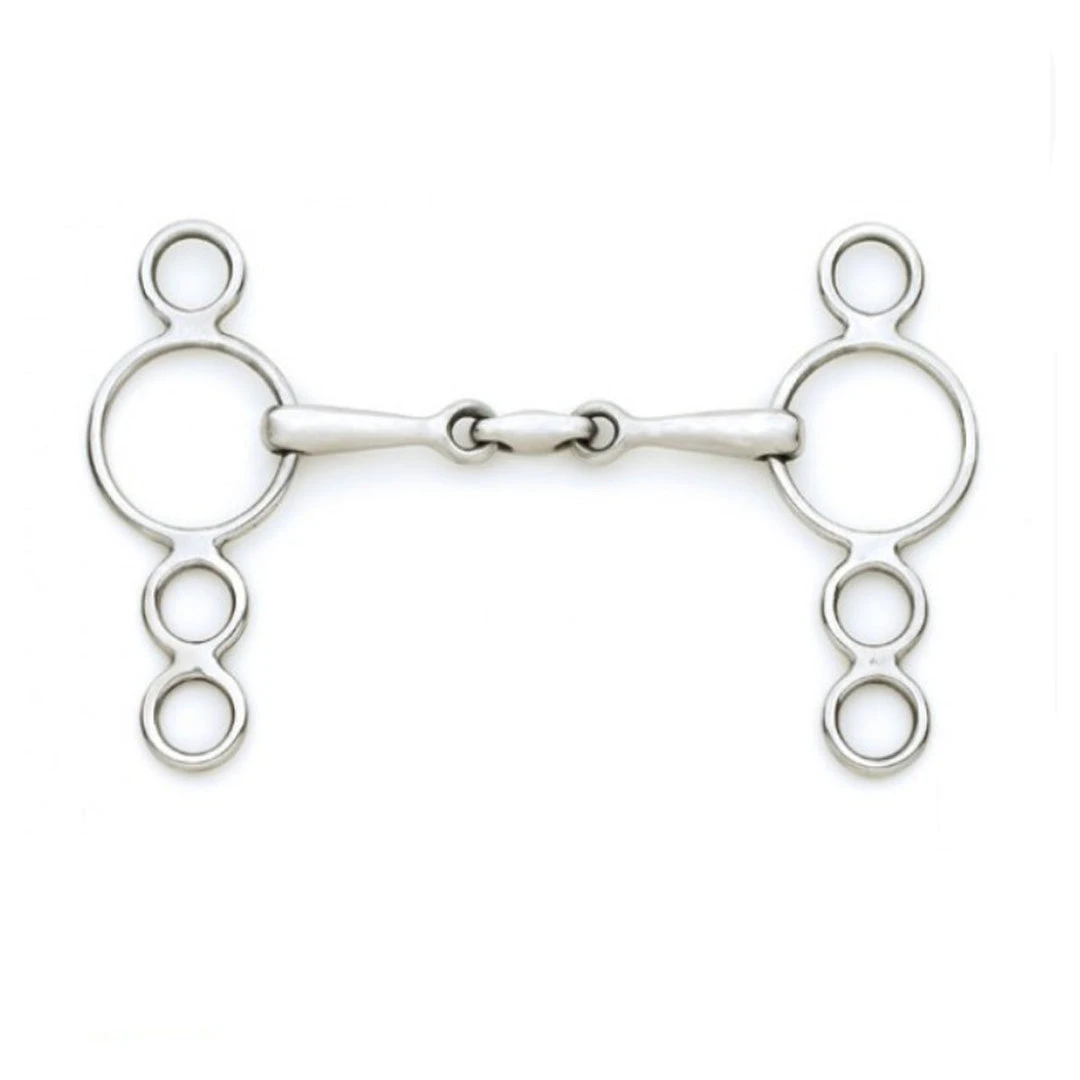 Coupon ✨ English Riding Supply Centaur Stainless Steel Small Cheek 3-Ring Gag With Center Peanut Bit Horse Bits ❤️ 3 English Riding Supply Centaur Stainless Steel Small Cheek 3-Ring Gag With Center Peanut Bit Horse Bits