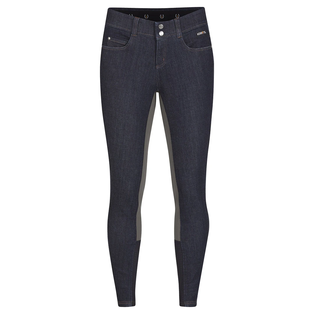 Hot Sale ✨ Kerrits Women's Stretch Denim Full Seat Breech Breeches ✨ 3 Kerrits Women's Stretch Denim Full Seat Breech Breeches