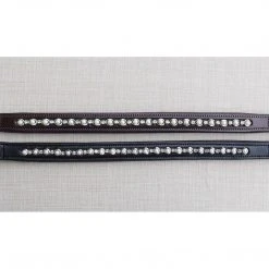 English Bridles Red Barn By KL Select Pearl And Crystal Browband