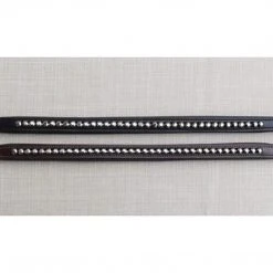 Red Barn By KL Select Graphite Crystal Browband English Bridles