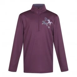 Children's Tops Kerrits Kids Aire Ice Fil Long Sleeve Riding Shirt Solid