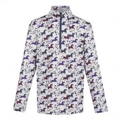 Kerrits Kids Aire Ice Fil Long Sleeve Riding Shirt Print