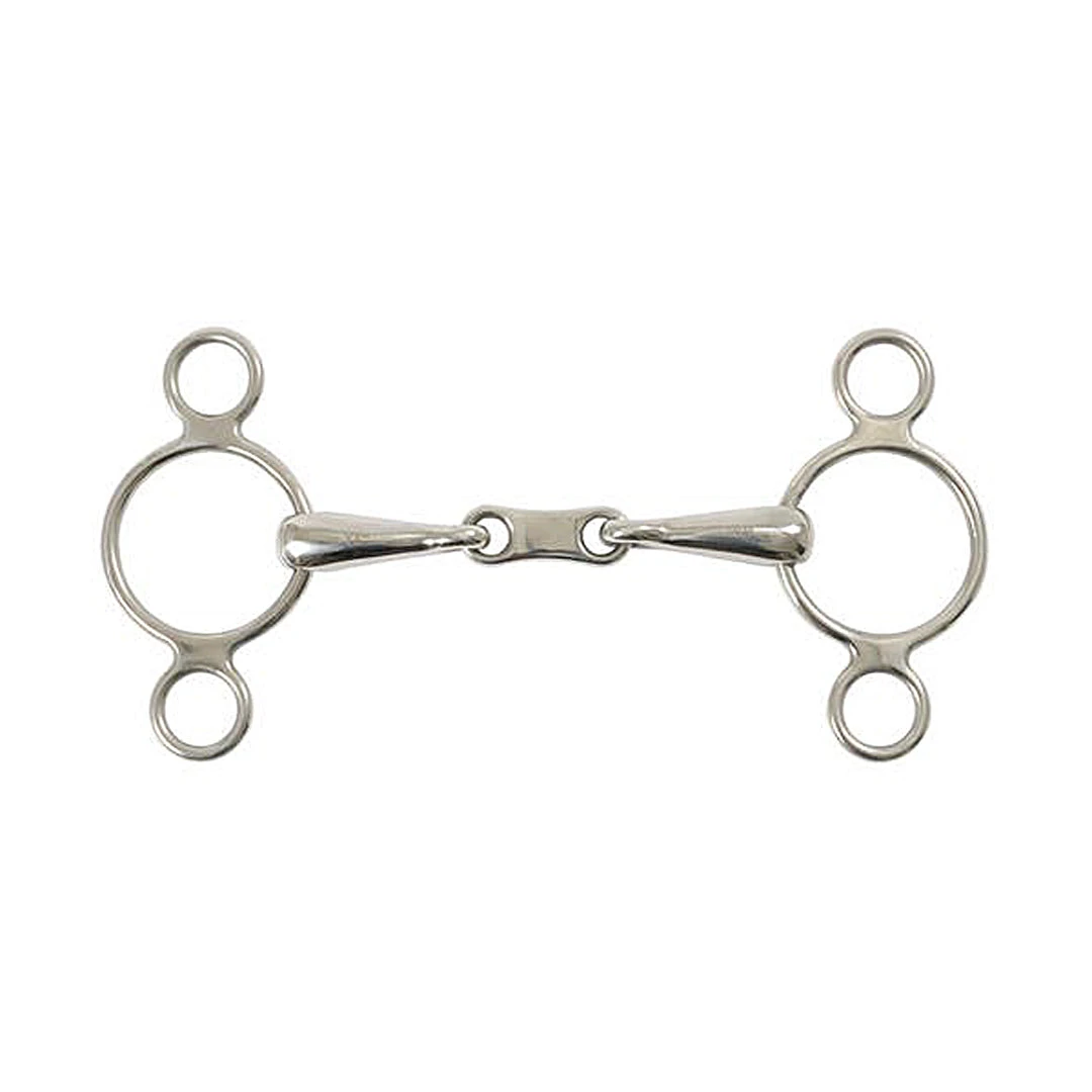 Promo ❤️ Shires Equestrian Products Horse Bits Shires Two Ring French Link Elevator Gag Bit ⭐ 3 Shires Equestrian Products Horse Bits Shires Two Ring French Link Elevator Gag Bit