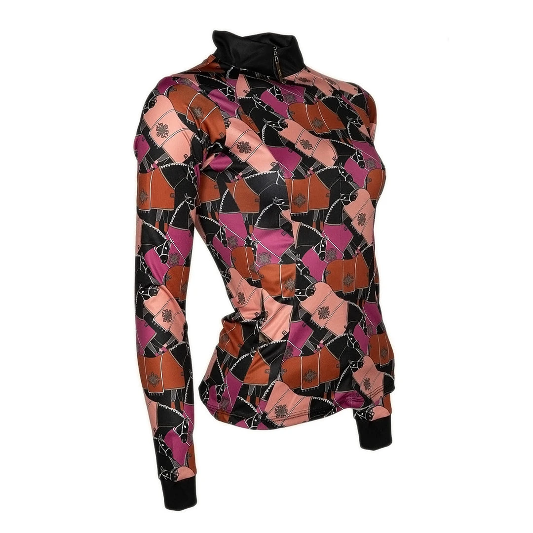 Budget ❤️ Somerset Equestrian Trading Espoir Ladies Lumiere Quarter Zip Sun Shirts 🧨 12 Somerset Equestrian Trading Espoir Ladies Lumiere Quarter Zip Sun Shirts