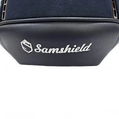Samshield Custom Miss Shield Blue Alcantara Helmet