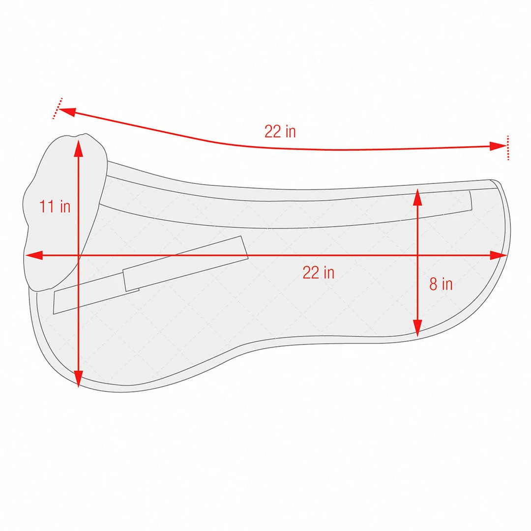 Budget 🤩 Equine Comfort Products Saddle Pads & Fittings ECP Classic Sheepskin Half Pad 🌟 4 Equine Comfort Products Saddle Pads & Fittings ECP Classic Sheepskin Half Pad
