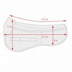 Equine Comfort Products Saddle Pads & Fittings ECP Classic Wool Half Pad