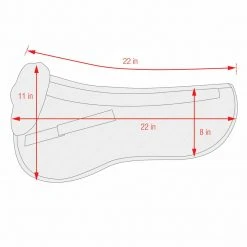 Equine Comfort Products ECP Classic Sheepskin Half Pad Saddle Pads & Fittings