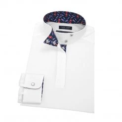 Essex Classics Girls "Seahorsin' Around" Talent Yarn Wrap Collar Long Sleeve Show Shirt Show Shirts