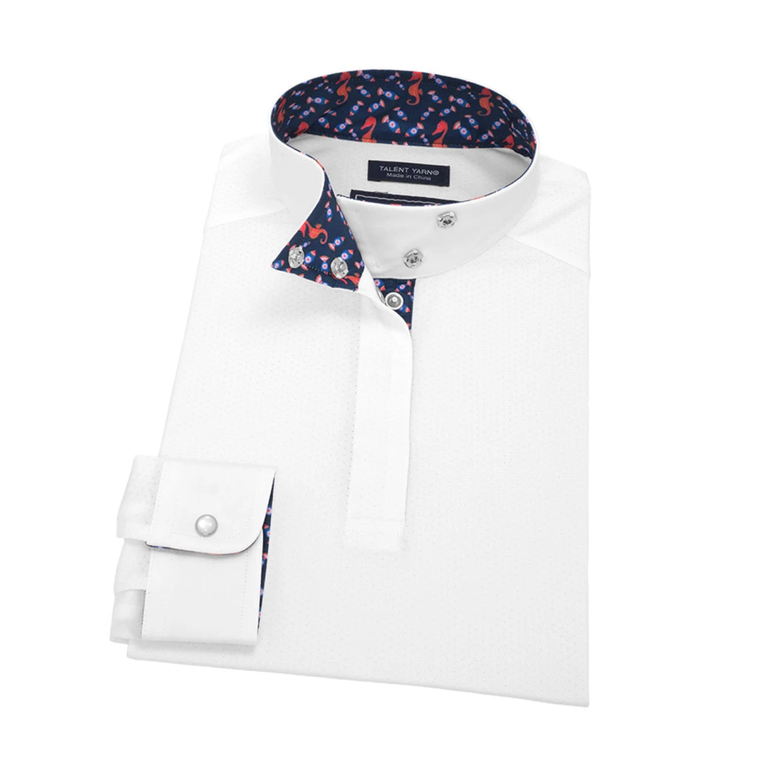 Best deal βοΈ Essex Classics Girls "Seahorsin' Around" Talent Yarn Wrap Collar Long Sleeve Show Shirt Show Shirts π 3 Essex Classics Girls "Seahorsin' Around" Talent Yarn Wrap Collar Long Sleeve Show Shirt Show Shirts