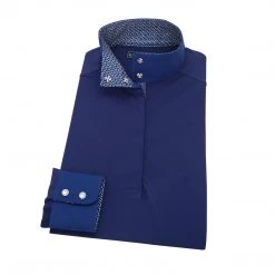 Essex Classics Blue Stirrup Ladies “Dusk” Navy Jumper Performance Show Shirt Show Shirts