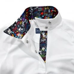 Essex Classics Girls "Danny & Ron's Rescue" Talent Yarn Wrap Collar Long Sleeve Show Shirt