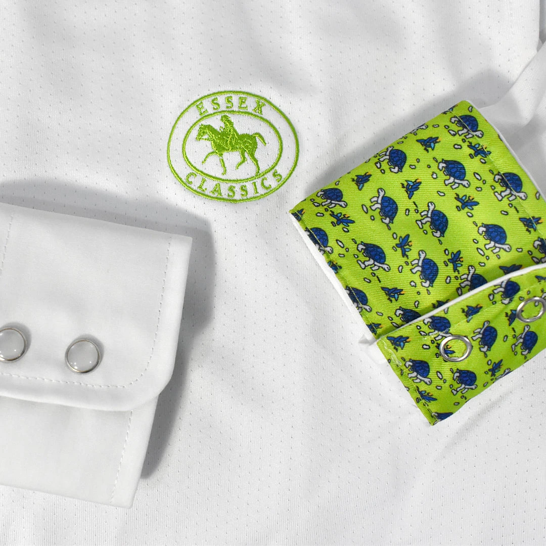 Cheapest ✨ Show Shirts Essex Classics Ladies "Turtles" Talent Yarn Wrap Collar Long Sleeve Show ❤️ Shirt ❤️ 5 Show Shirts Essex Classics Ladies "Turtles" Talent Yarn Wrap Collar Long Sleeve Show Shirt