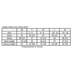 Essex Classics Girls “Tricolor” Talent Yarn Wrap Collar Long Sleeve Show Shirt Show Shirts