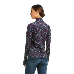 Ariat Women's Lowell 2.0 1/4 Zip Long Sleeve Baselayer- Team Print-Sale