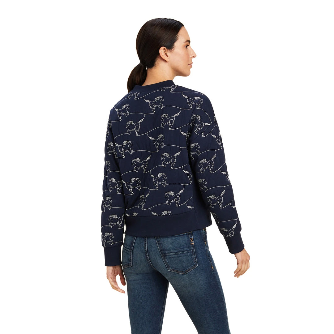 Outlet 💯 Ariat Women's Contour Equine Crew Sweatshirt ⭐ 8 Ariat Women's Contour Equine Crew Sweatshirt