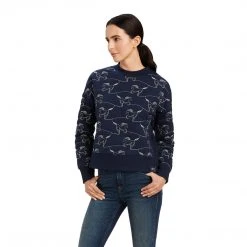 Outlet 💯 Ariat Women's Contour Equine Crew Sweatshirt ⭐ 14 Ariat Women's Contour Equine Crew Sweatshirt