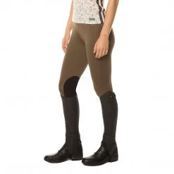 Kerrits Women's Flow Rise Performance Knee Patch Tight Solids Breeches