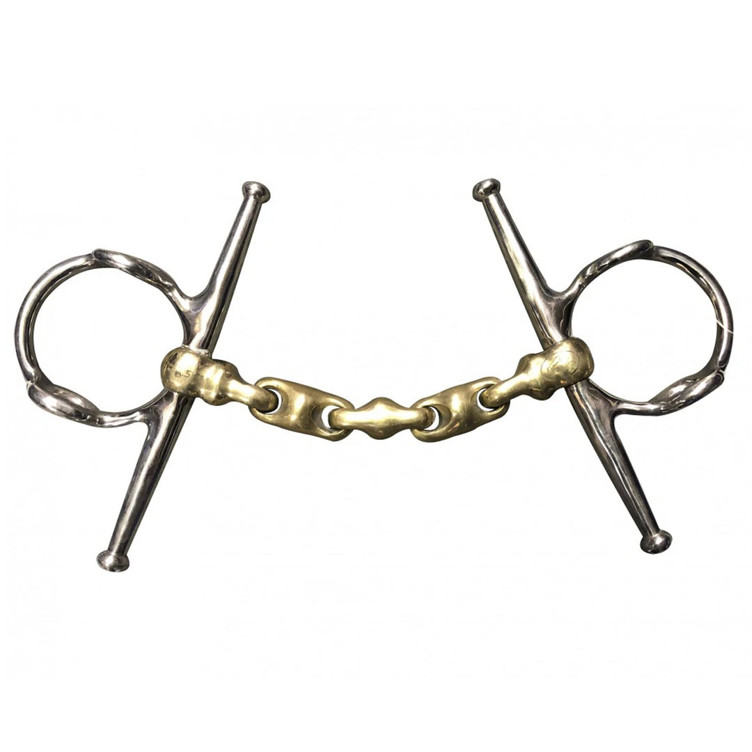 Promo ✨ French Equestrian Horse Bits Jump' In Waterford Full Cheek Gag Bit ❤️ 3 French Equestrian Horse Bits Jump' In Waterford Full Cheek Gag Bit