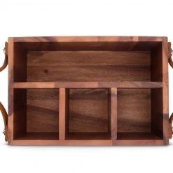 Brand new ❤️ Arthur Court Flatware Caddy - Horse Bits Leather Handles Equestrian Decor 🥰 7 Arthur Court Flatware Caddy - Horse Bits Leather Handles Equestrian Decor