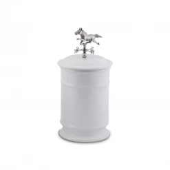 Arthur Court Equestrian Horse Weather Vane Canister - Tall