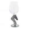 Arthur Court Wine Glass - Horse Head Equestrian Decor