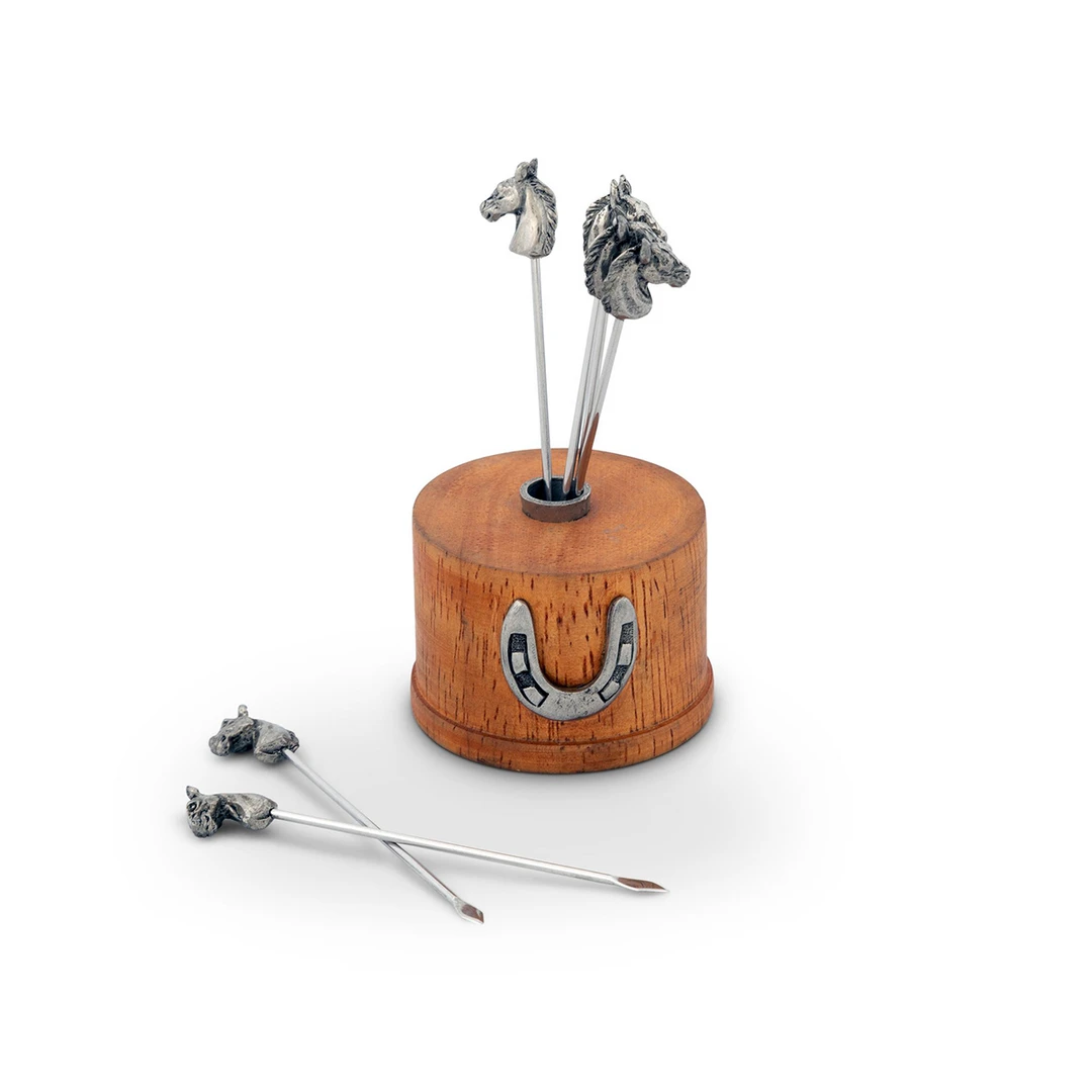 Coupon 💯 Arthur Court Equestrian Cheese Pick Set 🎁 3 Arthur Court Equestrian Cheese Pick Set