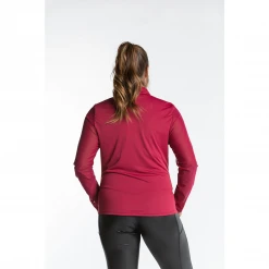 Hannah Childs Women's Mariah Long Sleeve Zip Polo Shirts & Tops