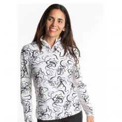 Hannah Childs Women's Naomi Long Sleeve Zip Top Shirts & Tops