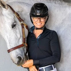 Essex Classics Plumbago Ladies “Dusk” Black Jumper Performance Show Shirt